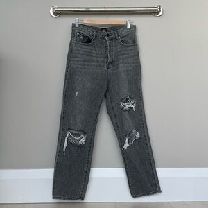 BDG Black Ripped Straight Leg Jeans (Size 29)